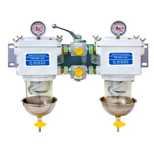 Unidad Separ Filter doble con manómetros